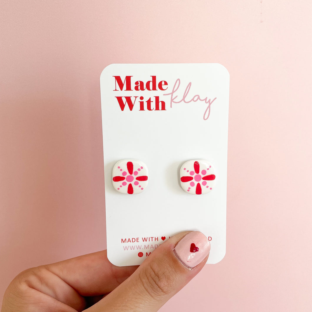 Pink and Red  |  Studs 1